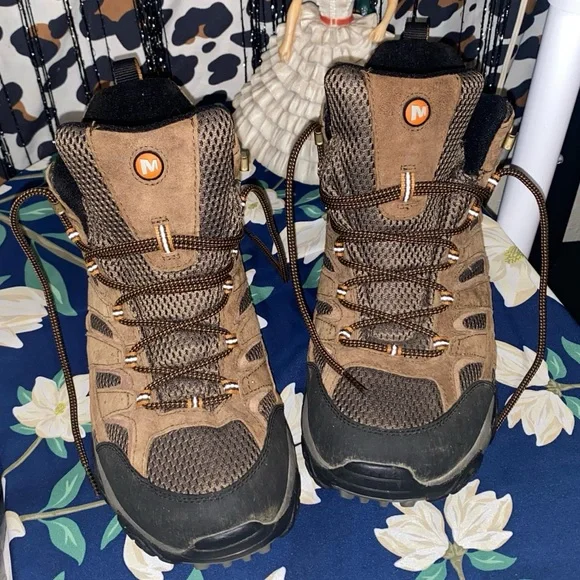 MERRELL MENS MOAB 3 MID WATERPROOF HIKING BOOTS - Picture 2 of 15